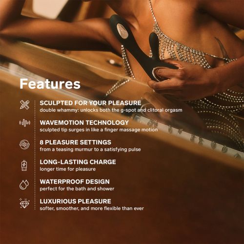 LELO SORAYA Wave вибратор със стимулиране на клитора, 21.5 см
