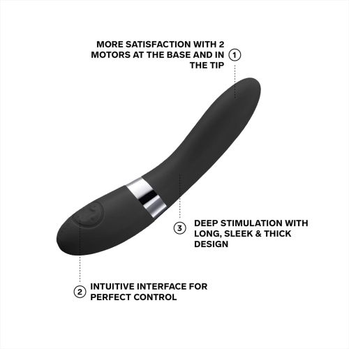 LELO Elise 2 вибратор, Black/Silver, 22 см