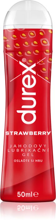 Durex Strawberry Flavoured Lubricant Gel, 50 ml