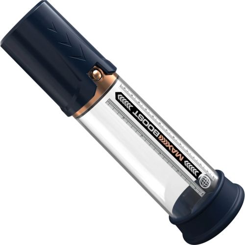 Pipedream Pump Worx Max Boost Blue/Clear ръчна вакуумна помпа за пенис с P3 piston-action система