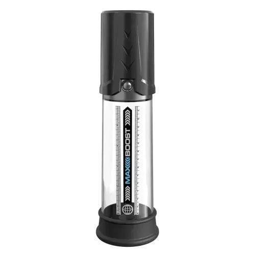 Pipedream Pump Worx Max Boost Black/Clear Manual Piston-Action Vacuum Penis Pump