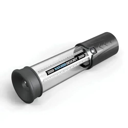 Pipedream Pump Worx Max Boost Black/Clear Manual Piston-Action Vacuum Penis Pump