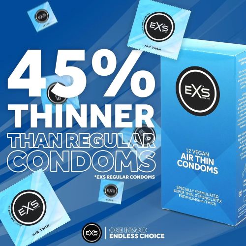 EXS Air Thin Ultra-Thin Natural Latex Condom 56 mm