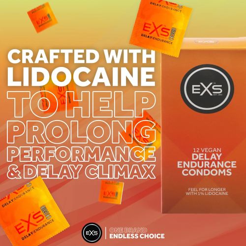 EXS Delay Lidocaine Condom for Extended Pleasure 53 mm