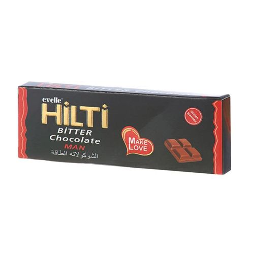 Evelle HILTI Bitter Chocolate черен шоколад за мъже с билкови екстракти – 25 g