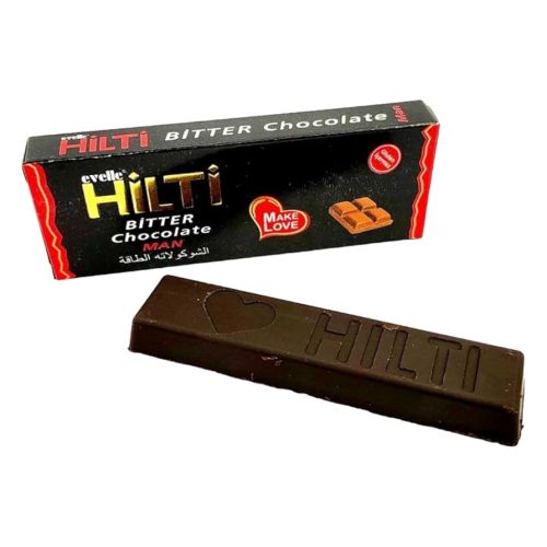 Evelle HILTI Bitter Chocolate черен шоколад за мъже с билкови екстракти – 25 g