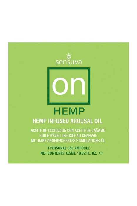 Sensuva ON Hemp стимулиращо масло за жени с конопено масло – 1 ампула 0.5 ml