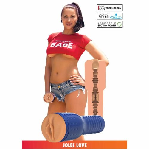 Private Tube Jolee Love Realistic Vaginal Masturbator with Adjustable Suction – 26 cm