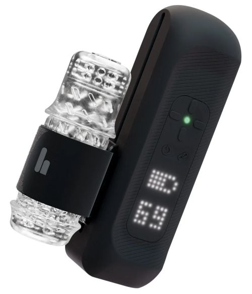 The Handy 2 автоматичен безжичен мастурбатор с Wi-Fi, Bluetooth и видео синхронизация – черен