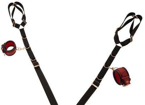 Bad Kitty Bed & Door Restraint Set for 4-Point Bondage – Black & Red